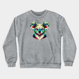 Geometric Abstract Koala - Color Design Crewneck Sweatshirt